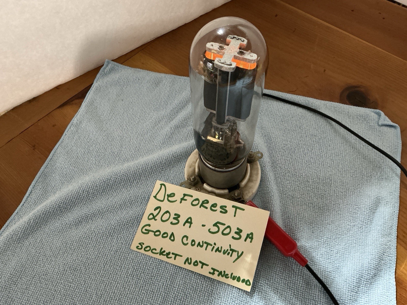 RCA DEFOREST Tube 203A 503A RADIO TRANSMITTING RF graphite Plate G2U