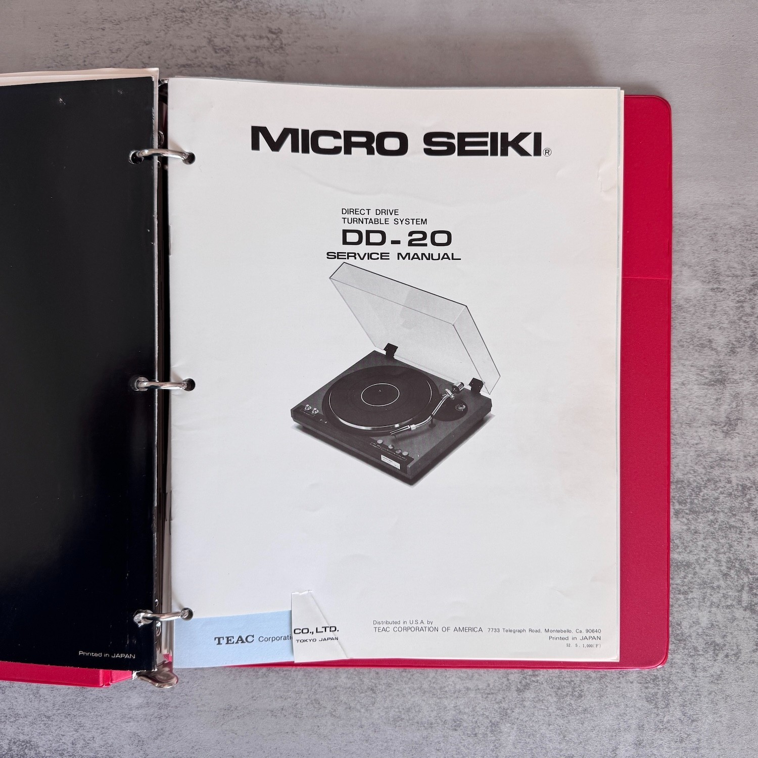 MICRO SEIKI DD-20/22/24/25/30/33/35/40, DDX, DQ, DQL, DQX, MB Service Manual Set