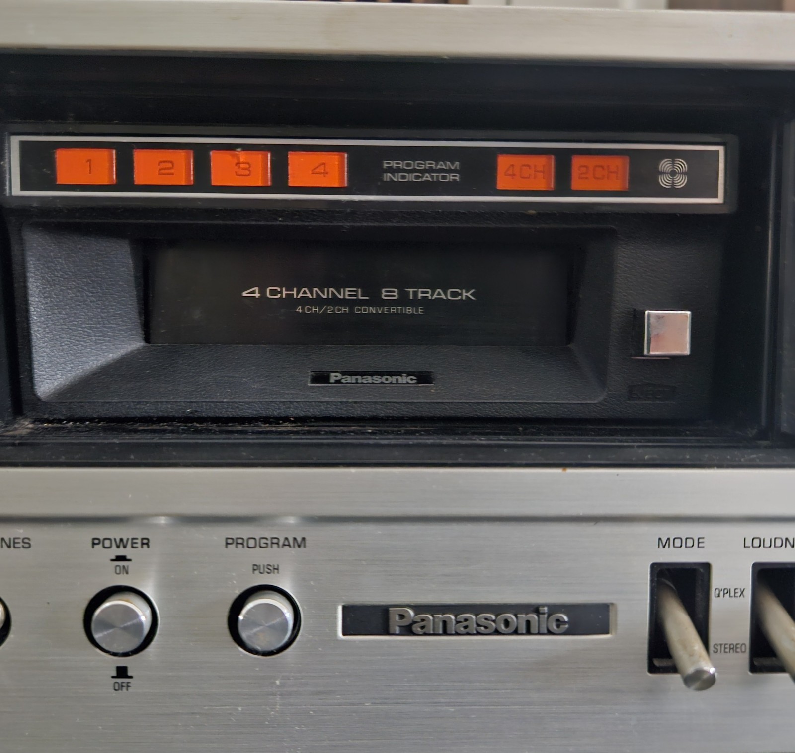 Panasonic Quad Stereo AM/FM 8 Track Player/Recorder – Model RE-8840- Orig. Spkrs