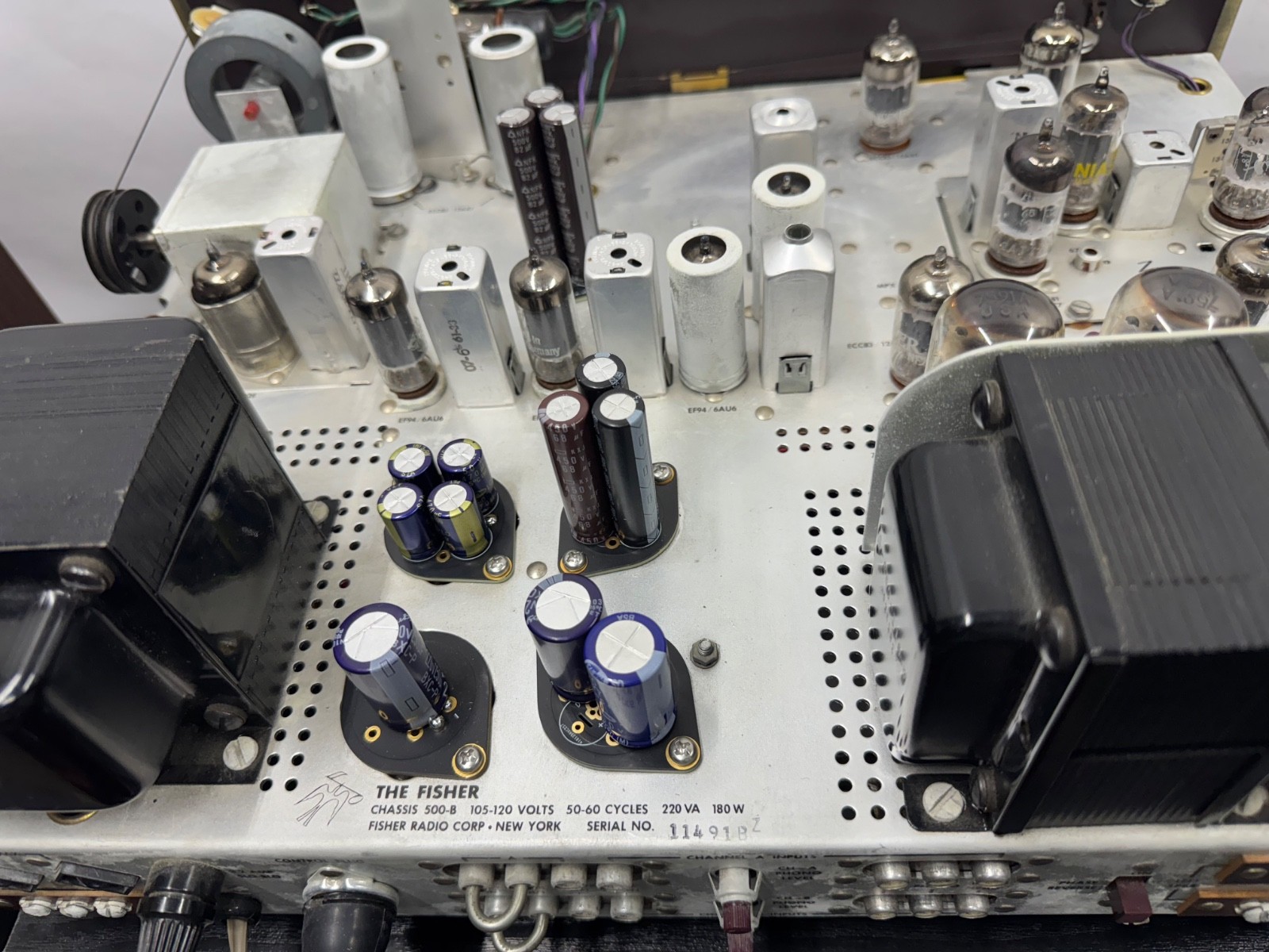 The Fisher Model 500-B Tube Stereo Receiver, Restored, Ecellent.