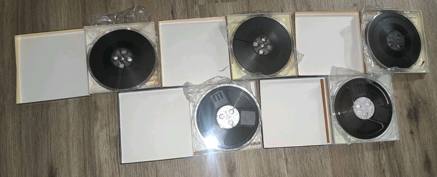MAXELL UD 35-90 REEL TO REEL SOUND RECORDING TAPE (LOT OF 14) USED