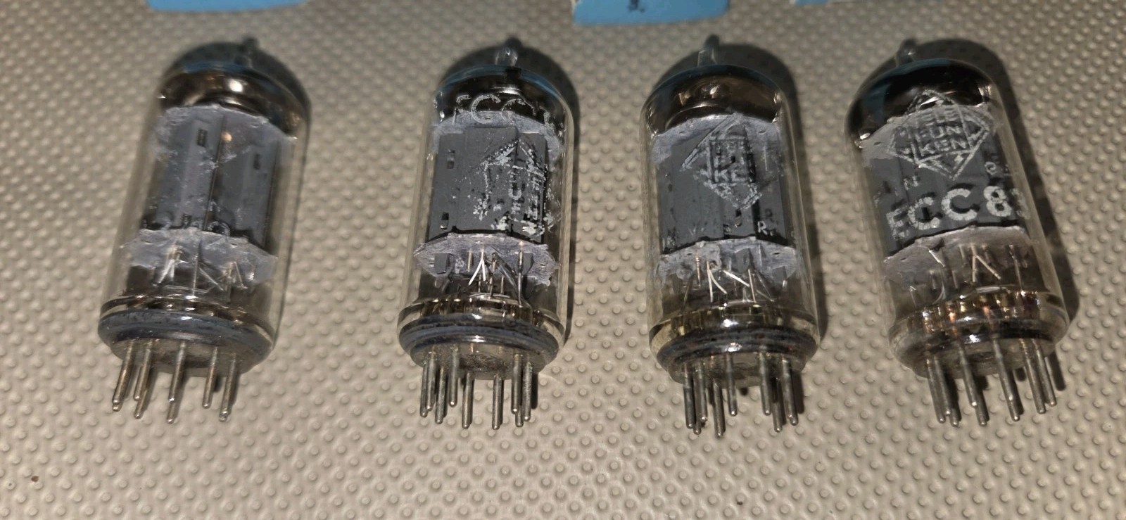 Quad 4 Telefunken 12AX7 ECC83 Audio Amp Amplifier Vacuum Tubes TESTED