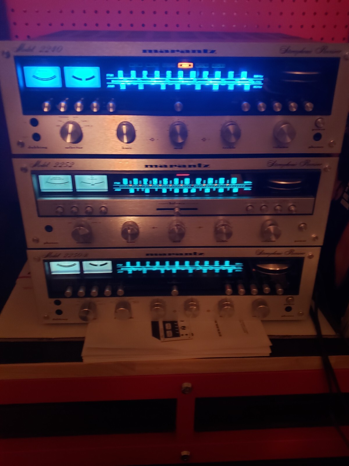 marantz pioneer sansui 10 ice blue fuse leds face