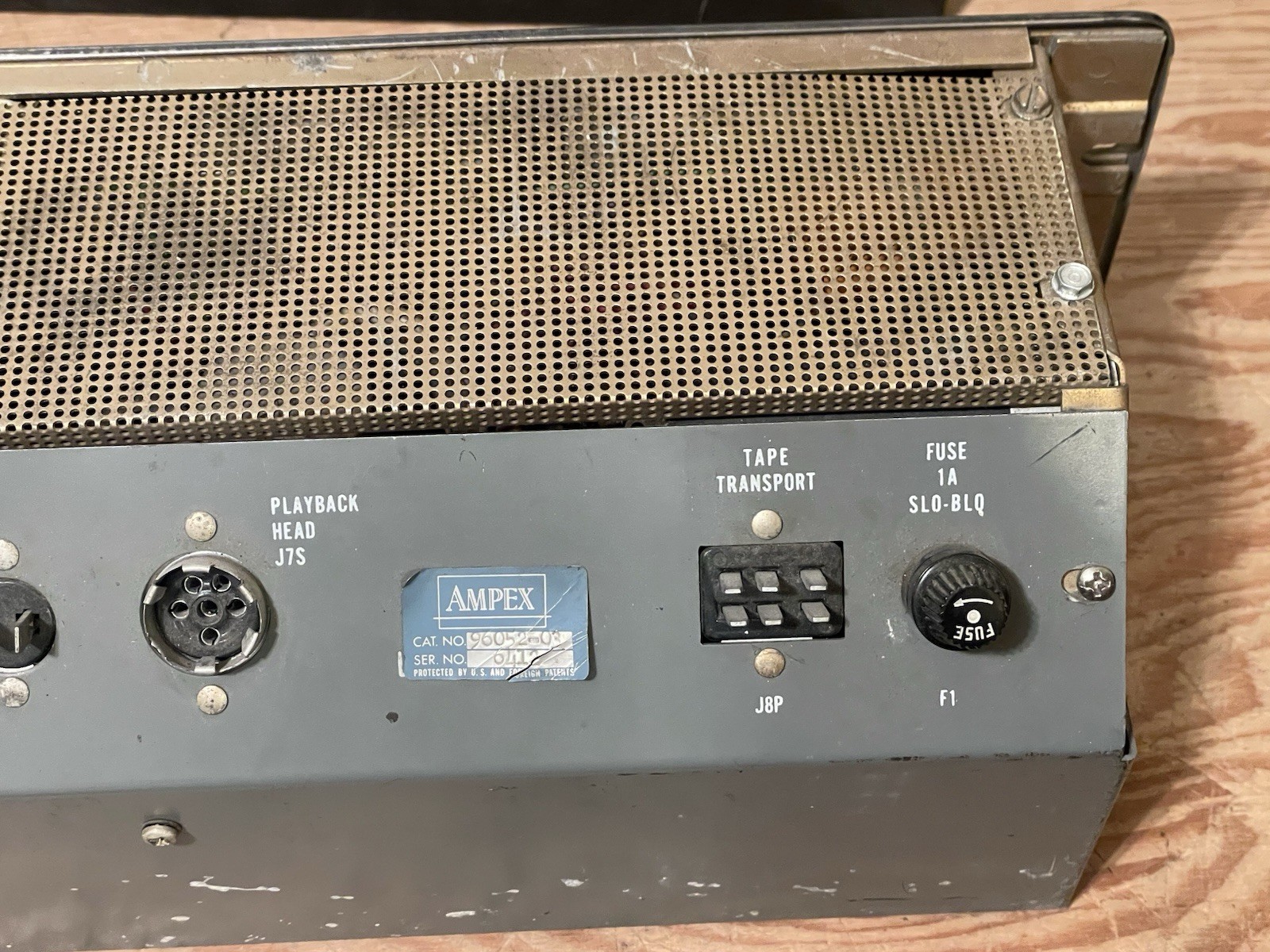 Vintage ’60s Ampex PR-10-2 tube-type two-channel electronics 7.5/15 ips preamp