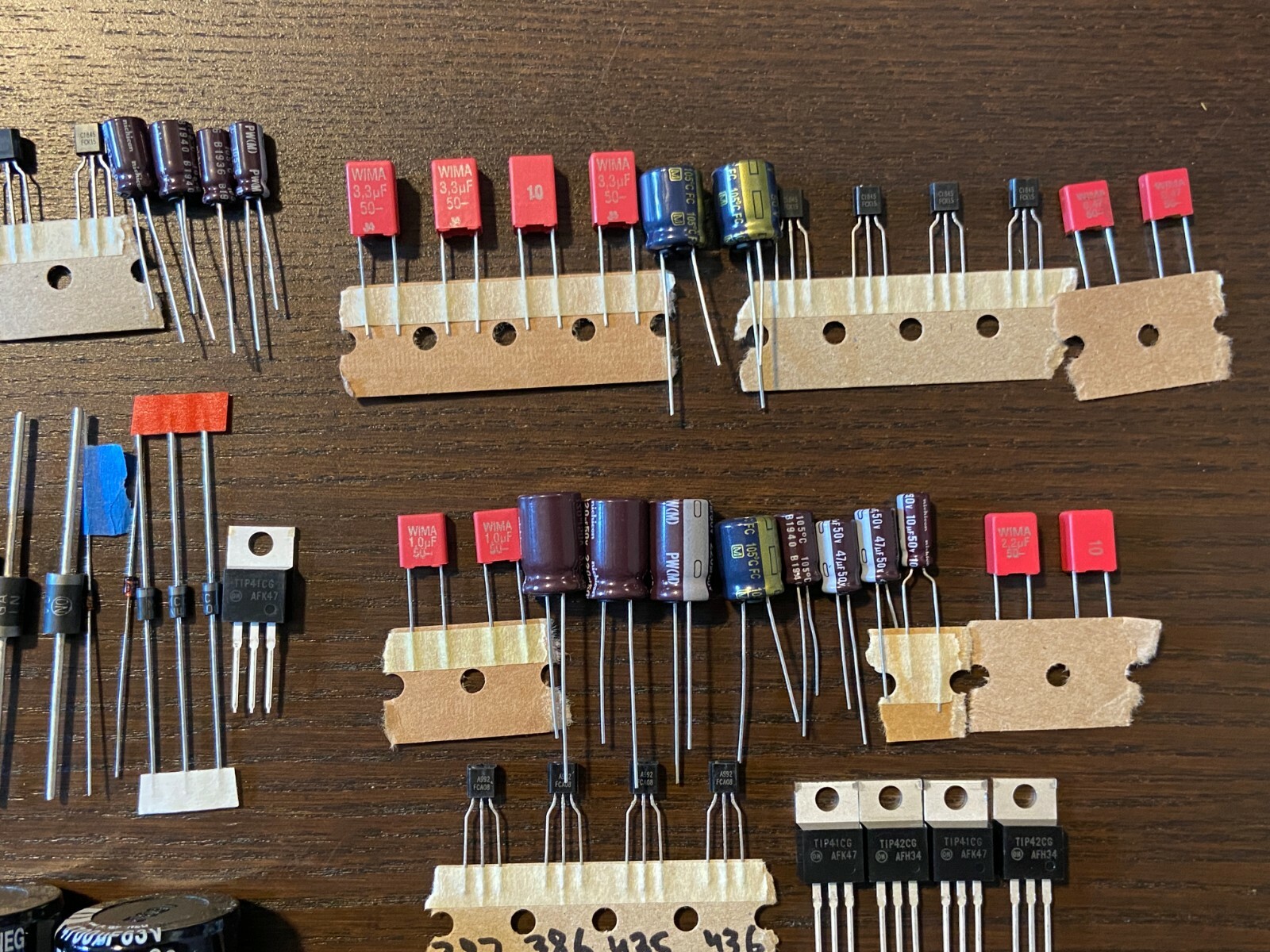 Pioneer SX-525 Complete Rebuild Kit High-Quality Receiver Recap Caps Transistors