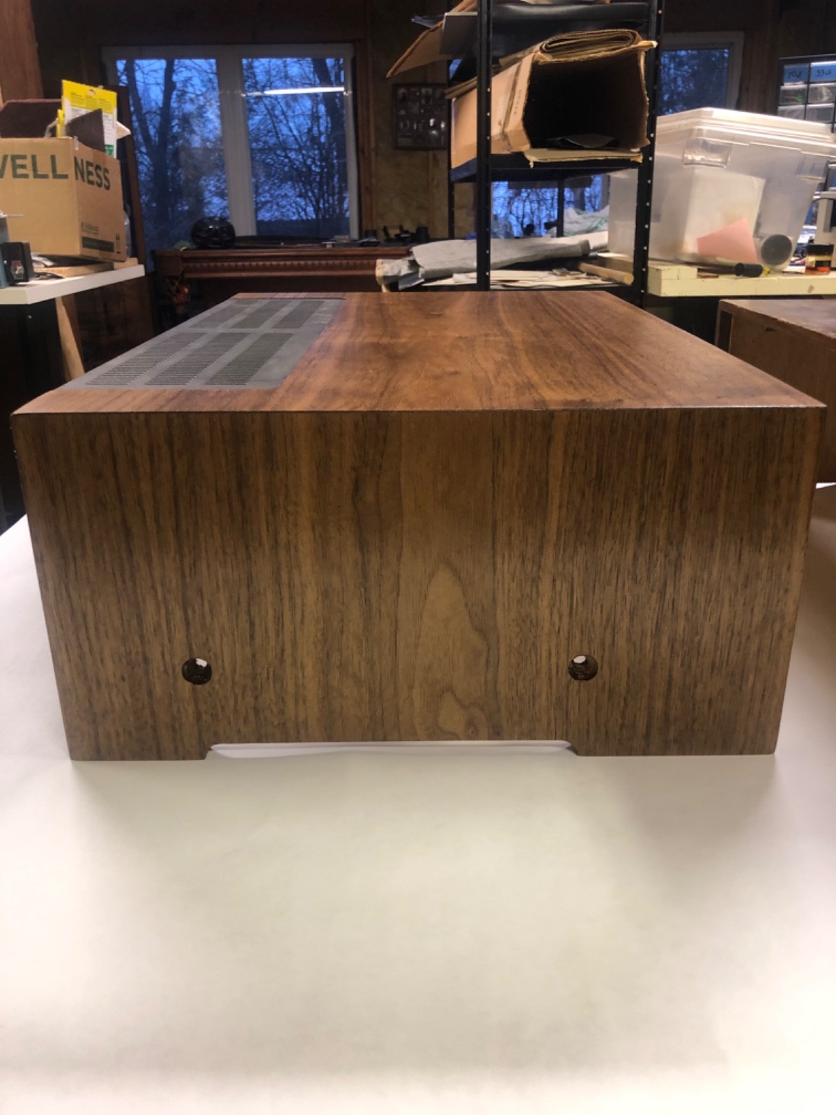 Sansui 5050 6060 7070 8080 9090 Cabinet Wood Case Veneering Service, Real Walnut