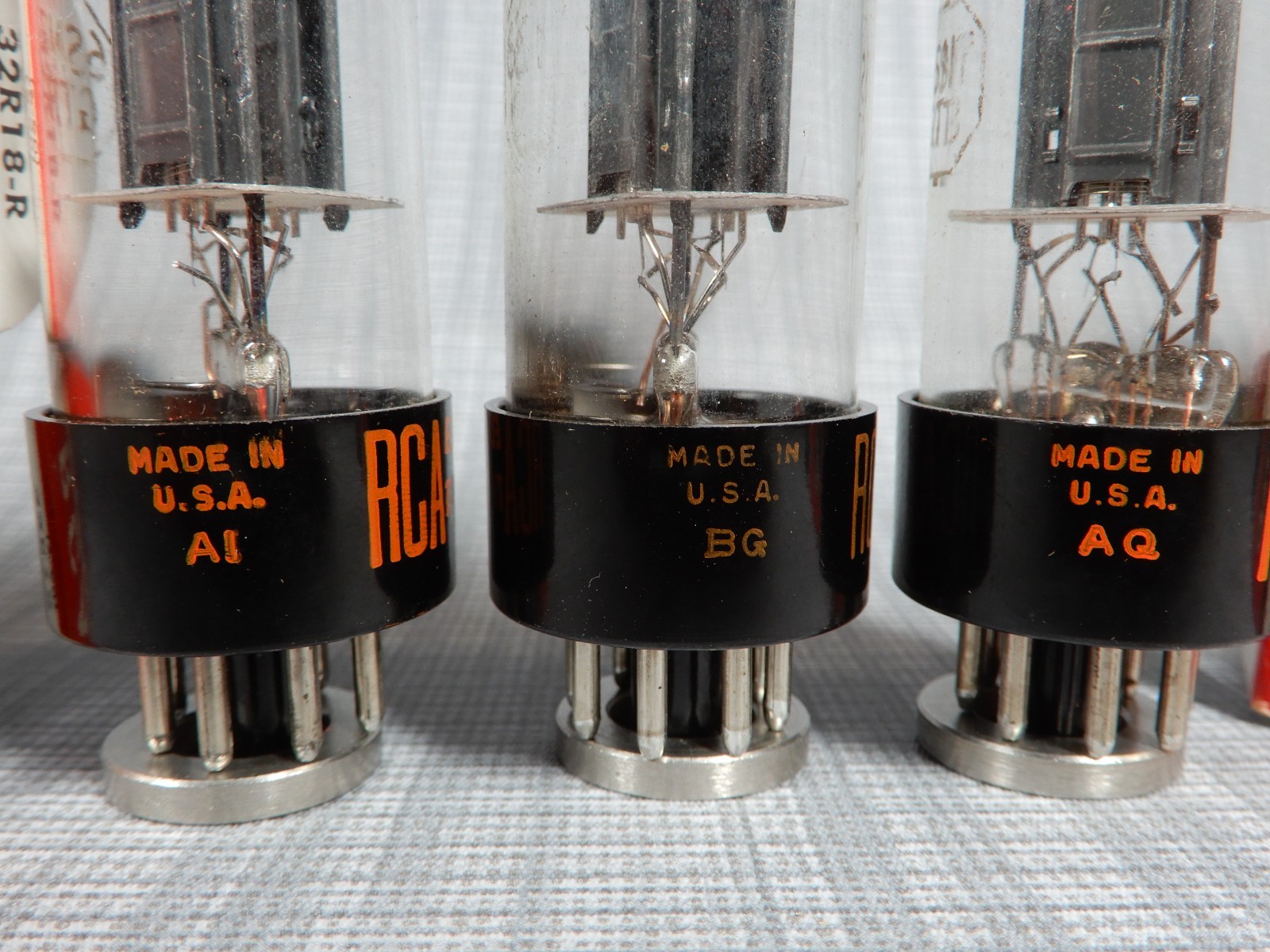 RCA 6SN7GTB Hot Wire Vacuum Tubes (3) Amplitrex Tested 112/84% 100/103% 103/103%