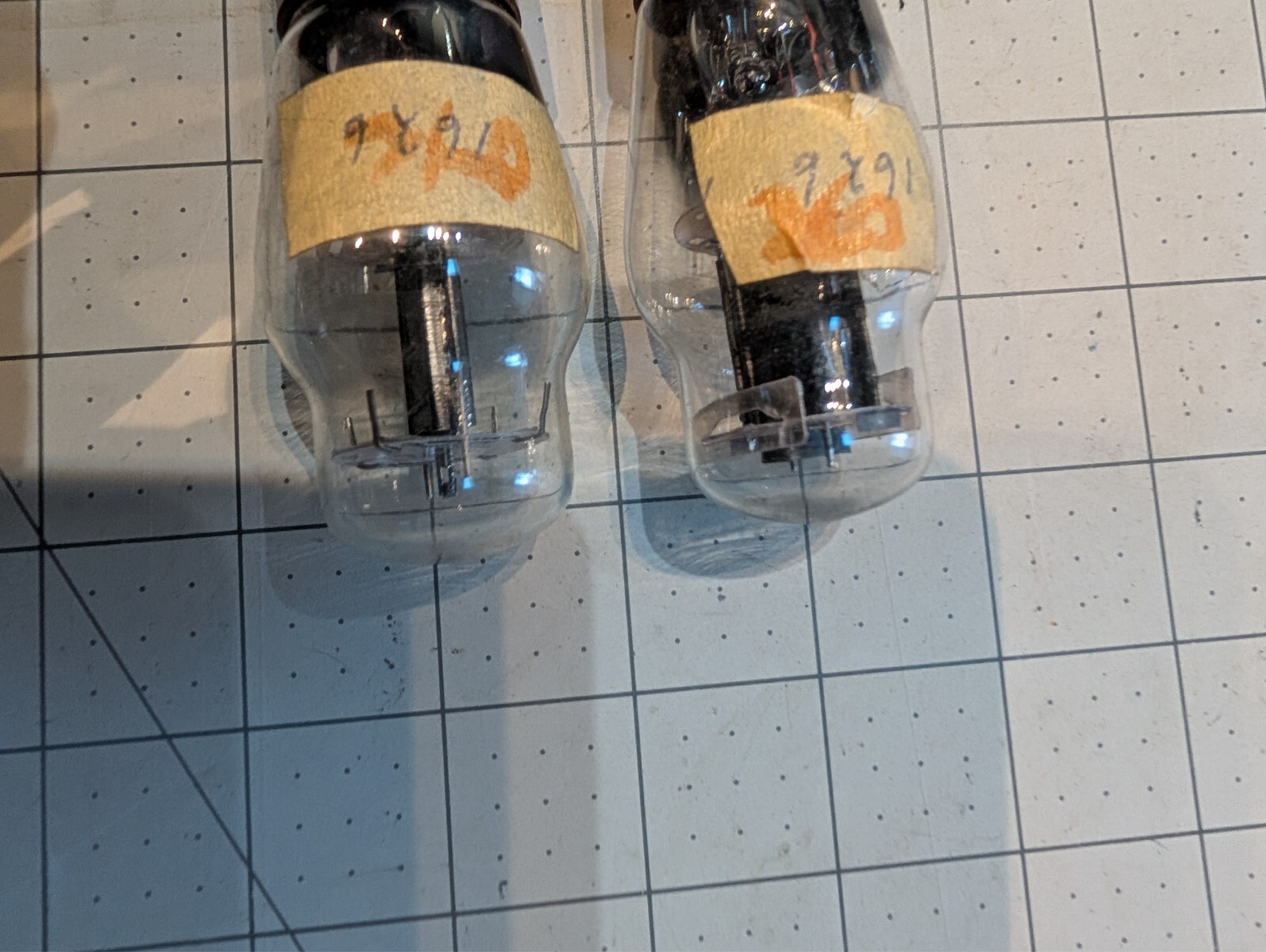 PAIR Type 1626 CBS JAN CHY 1626 VT137 RCA USN CRC Triode VACUUM TUBES Tested X30