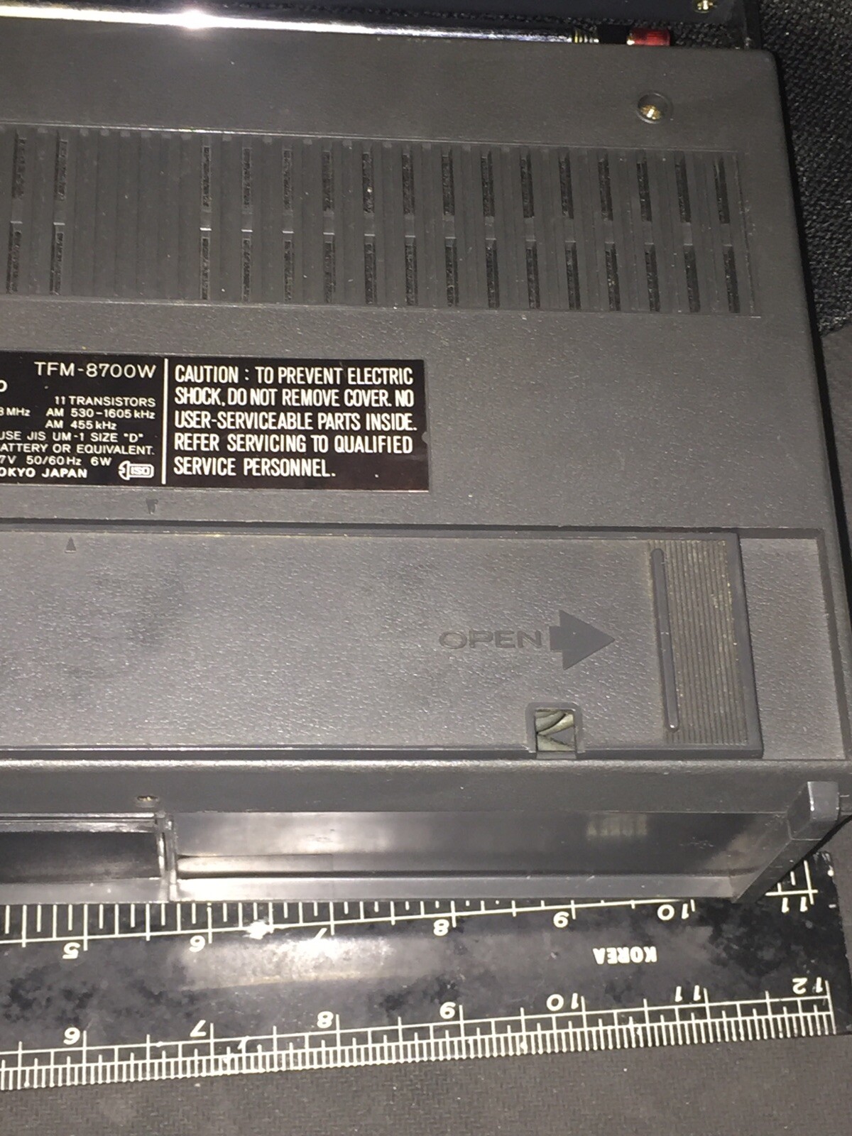 Vintage SONY 2band Radio Model No TFM-87000 Am/Fm Antenna