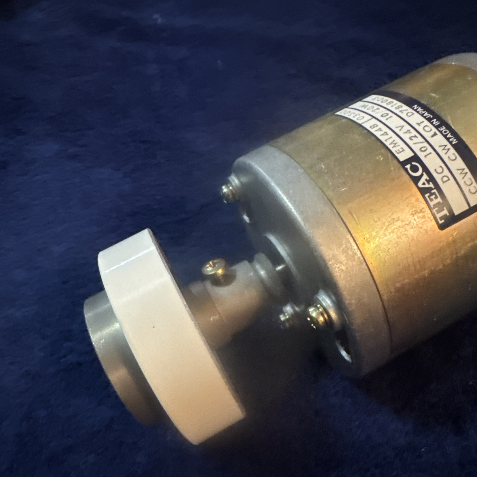 TEAC X-700R Reel To Reel Parts: Motor EM1448 And Spindle