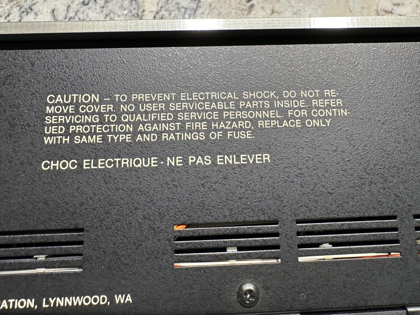 PHASE LINEAR Model 400 Series Two Audio Standard Amplifier w/Rack Handles USA