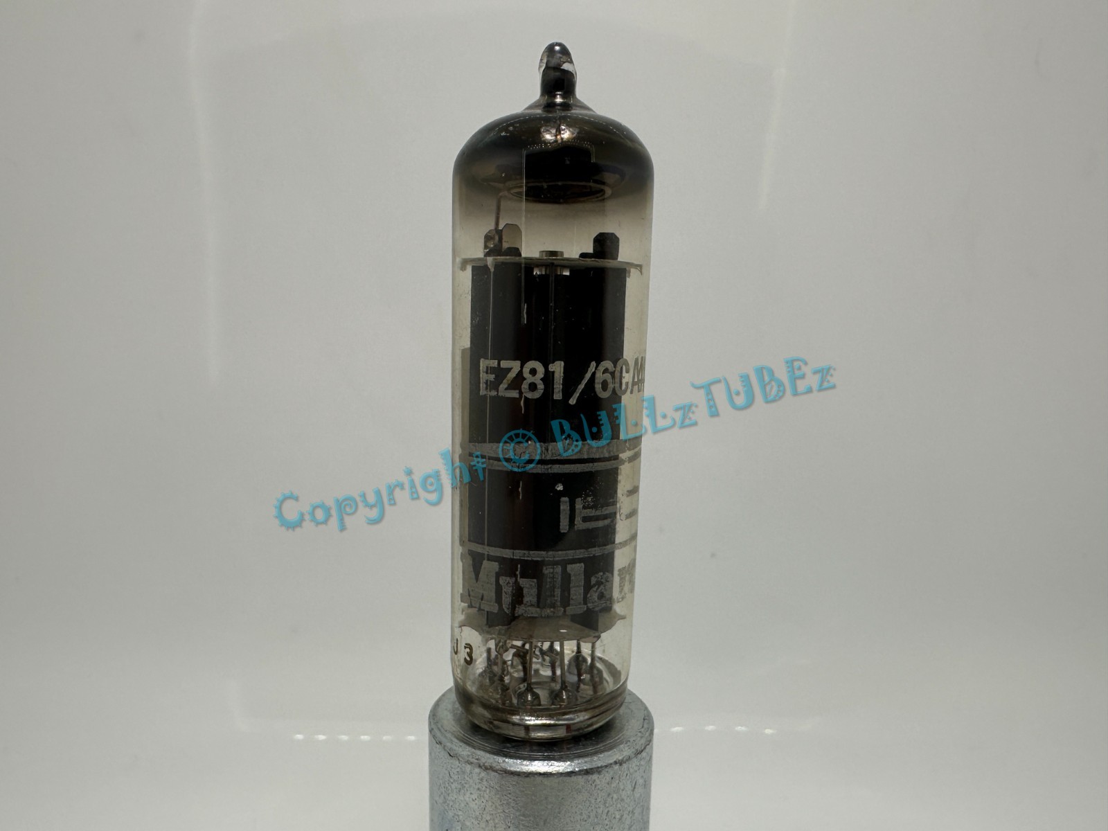 Mullard EZ81 Made in England Top “Ring” Getter TESTS NOS on AT1000 6CA4