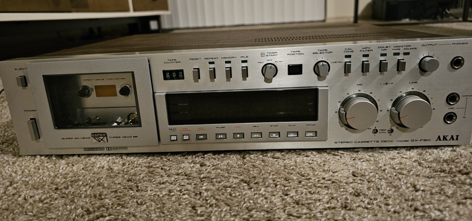 Akai GX-F90 Stereo Cassette Deck – *For Repair/Parts*