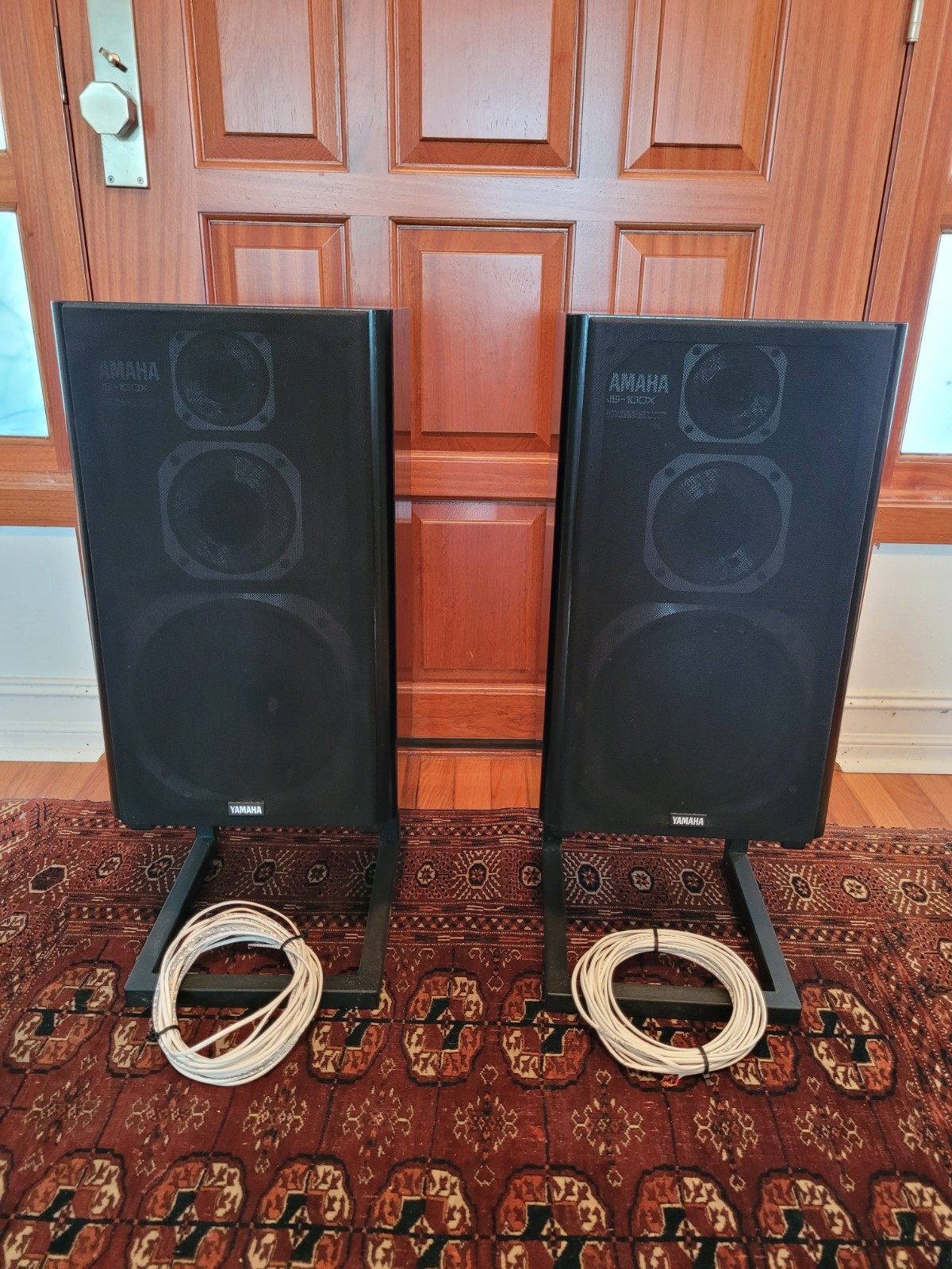 YAMAHA NS-100 Vintage Speakers w/ Stands – Original Owner – Mint Condition
