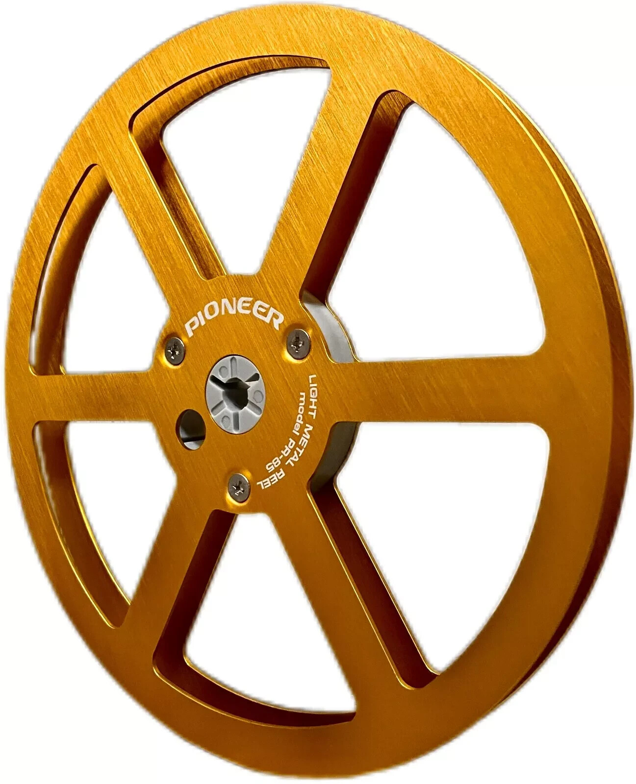 2X 7” Pioneer Yellow Aluminum Take Up Reel for Reel-to-Reel RT-707 909 PR-85