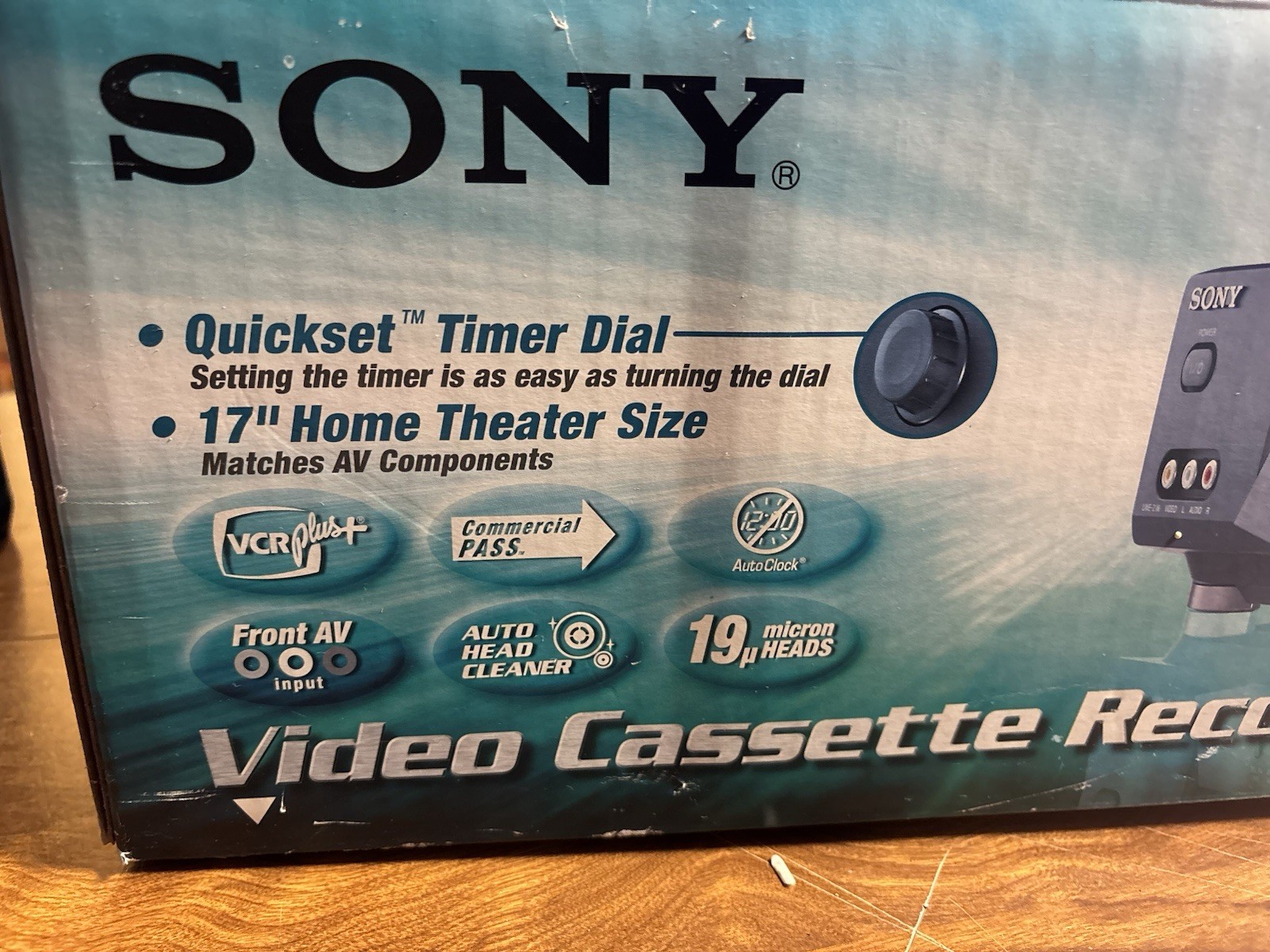 Sony SLV-N71 VCR VHS HiFi Stereo Player 19u Head Complete Box SERVICED TESTED
