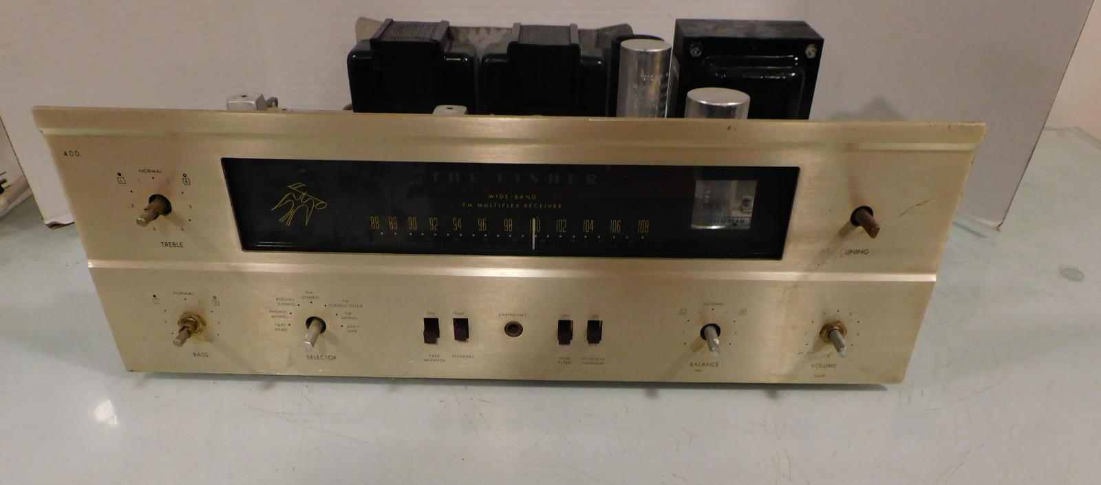 Fisher 400 Tube FM Stereo Receiver for Repair Parts or Restoration