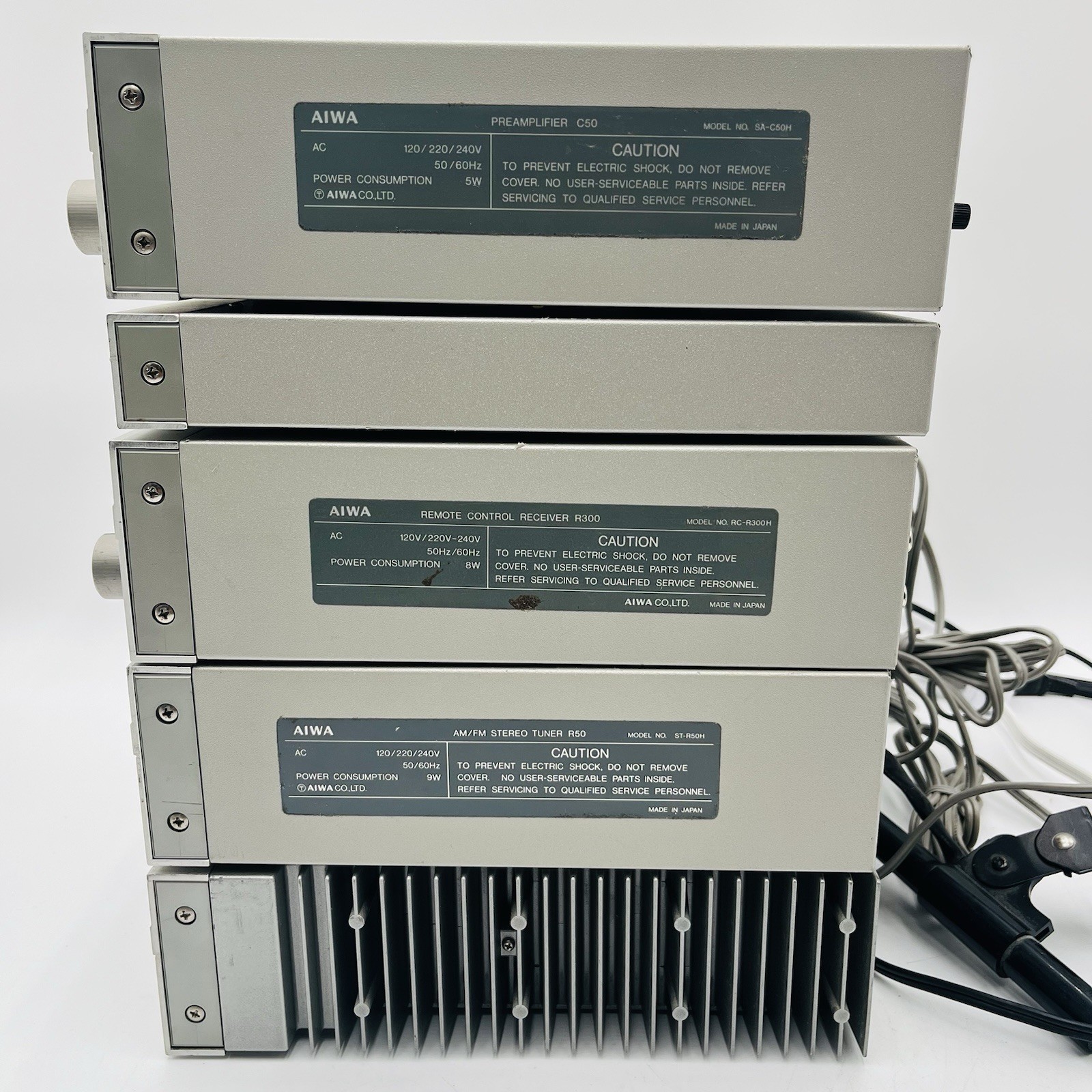 Vintage AIWA C50 MT-50 R300 R50 P50 Stereo Component System Amplifier Tuner