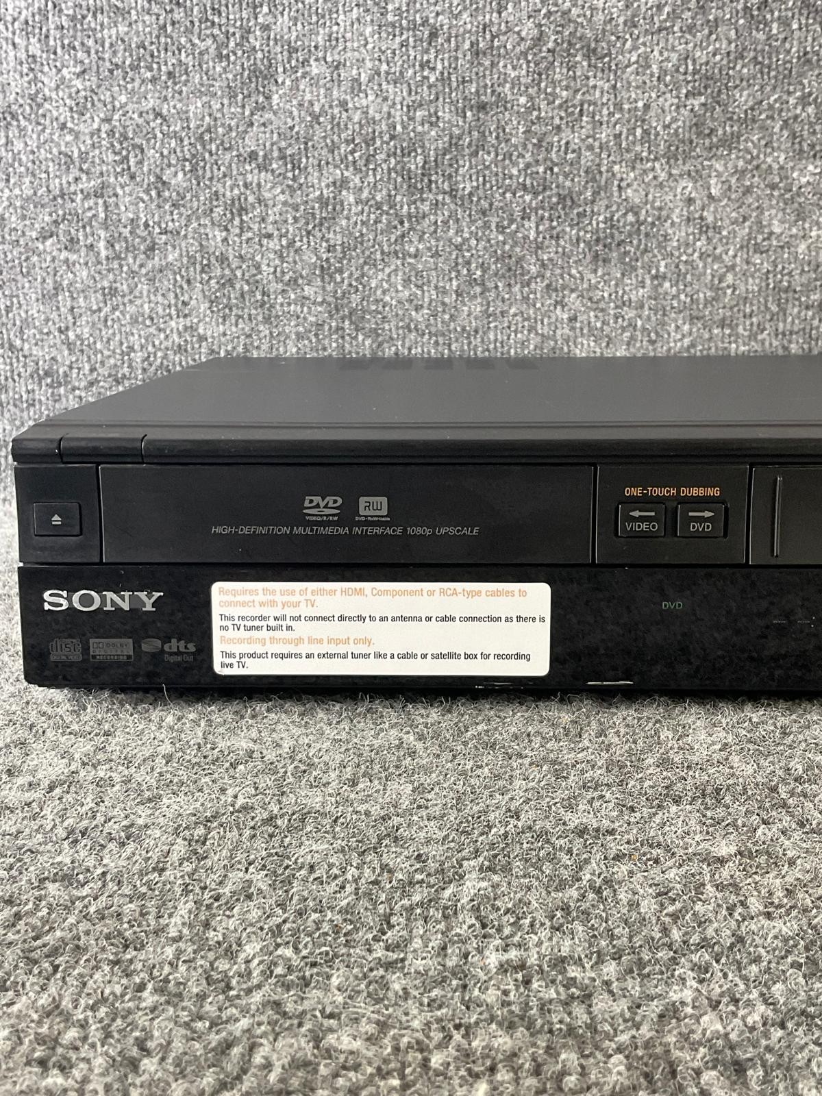 Sony RDR-VX535 DVD VHS Combo Recorder Player HDMI No Remote Partially – Tested