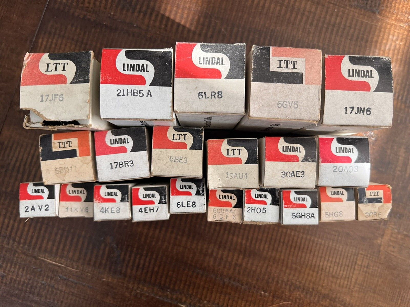 21 – Vintage Vacuum Tubes Lot Lindal Radio Electronic