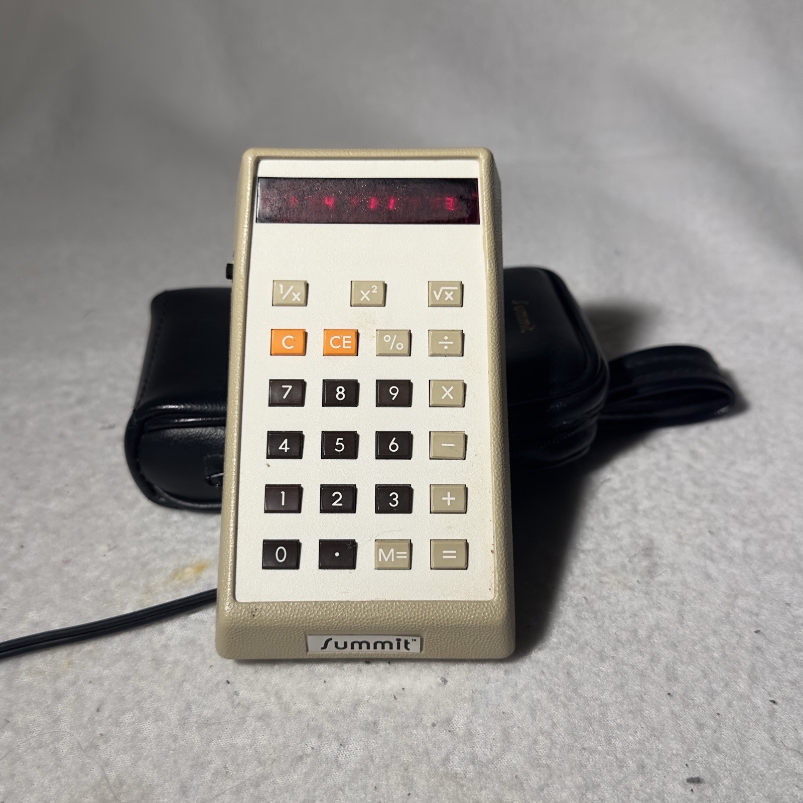 Vintage Summit Si-80 Calculator With Case & Power Cable