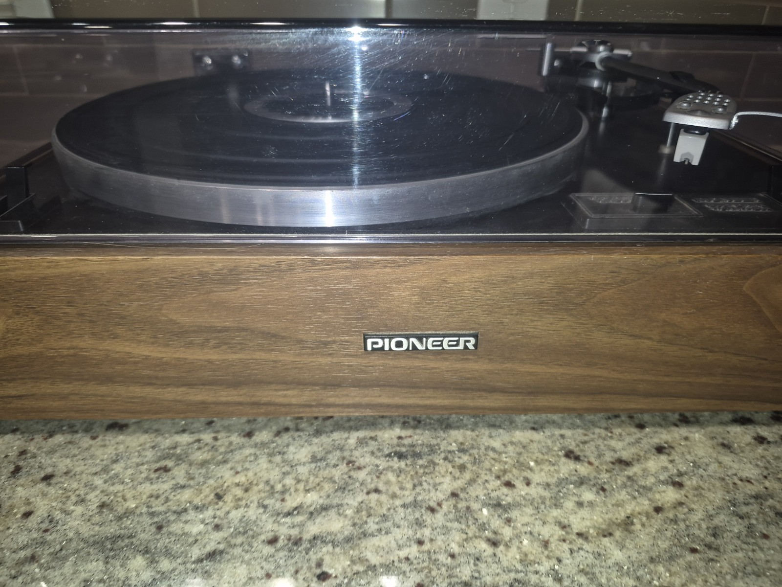 Pioneer PL-12D II Vintage Belt Drive Turntable Record Player Japan w/ Dust Cover