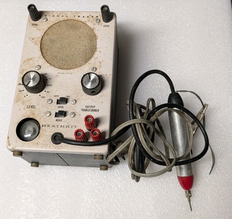 Heathkit IT-12 Signal Tracer with Probe Parts Repair Restore