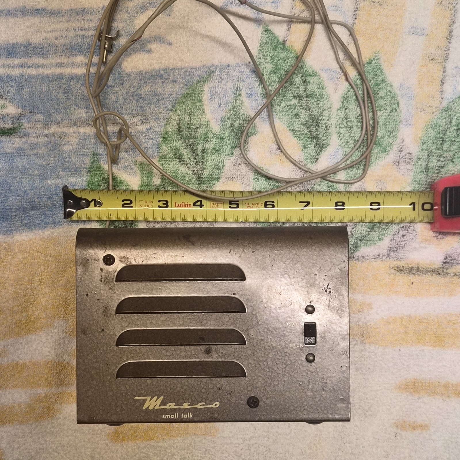 Masco Small Talk STR Listen/Talk Intercom Speaker Box Unit w/ Attached Cord