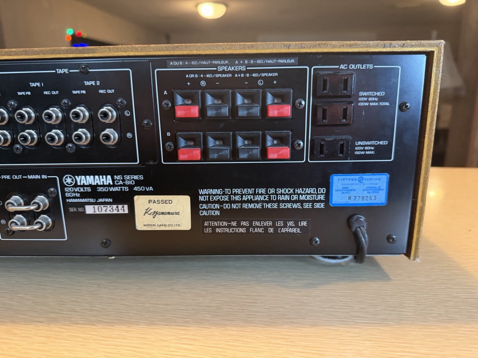Vintage Mid 1970s Yamaha CA-810 Integrated Stereo Amplifier Pro Service N Mint🔥