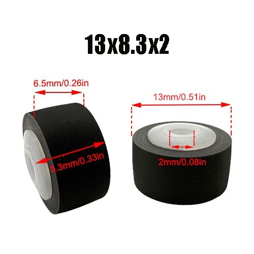 Pinch Roller for SONY TC-WR** TC-WE** boombox Cassette Deck Wheel 13*8.3*2mm