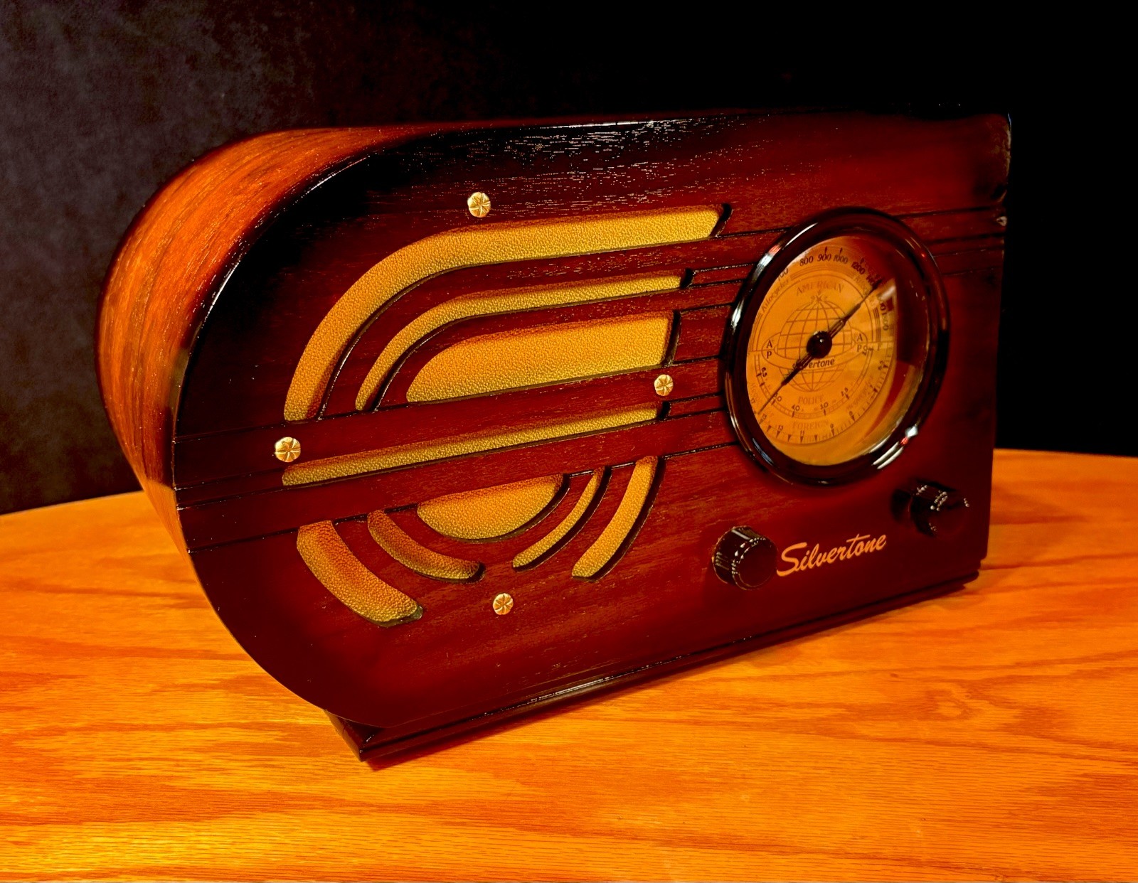Old Wood Vintage Antique Restored Art Deco Radio Converted to a Bluetooth SPK!