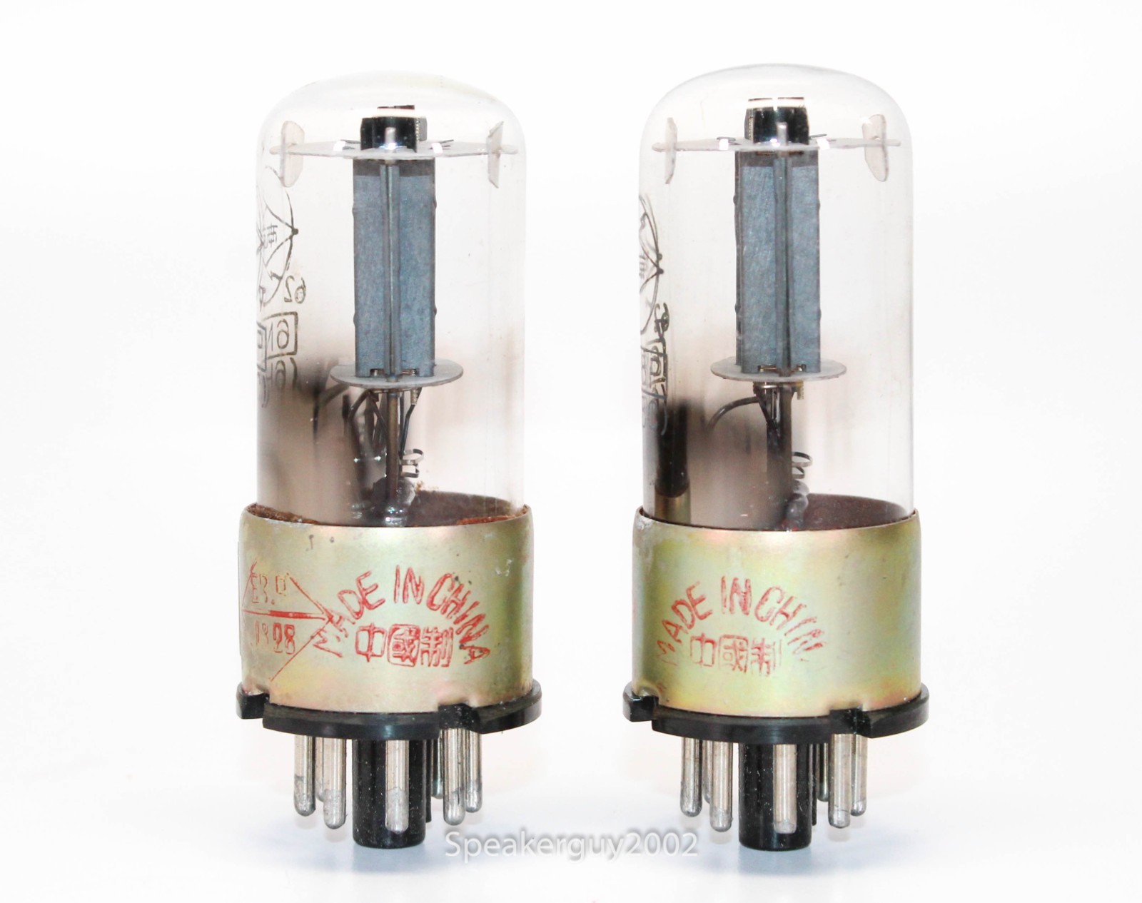 2X Nanking Metal Base 6H8C 6N8P 6SN7 Vacuum Tubes / KT10