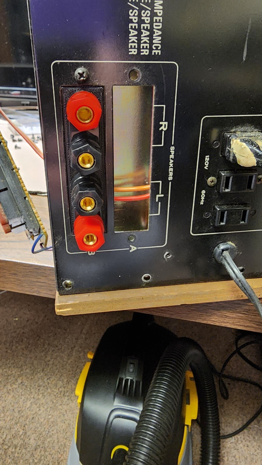Pioneer SX-980 Speaker Terminal Conversion kit (to Banana Plugs)