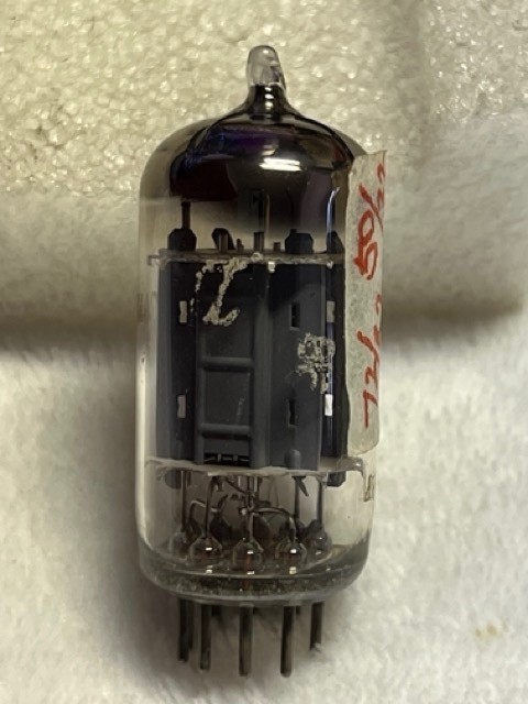 🤩 Philips Miniwatt ECC83 12AX7 ECC803S D-Foil Getter, Long 17mm, code ⊿8A 1958