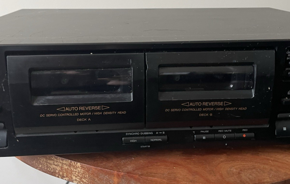 SONY TC-WR 465 Double Cassette Deck Auro Reverse Tested Works Made in Malaysia