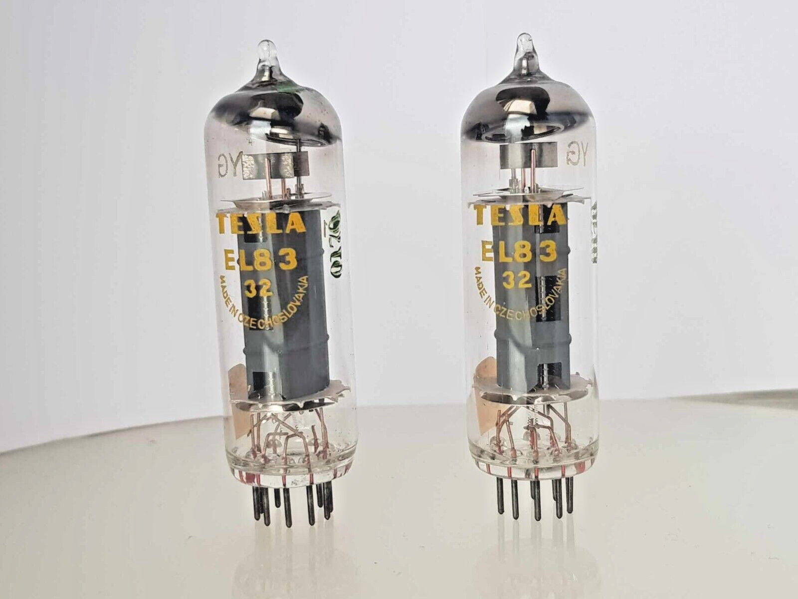 2 x EL83 TESLA MATCHED PAIR 1968y Power PENTODE TUBE 6CK6 SAME CODES