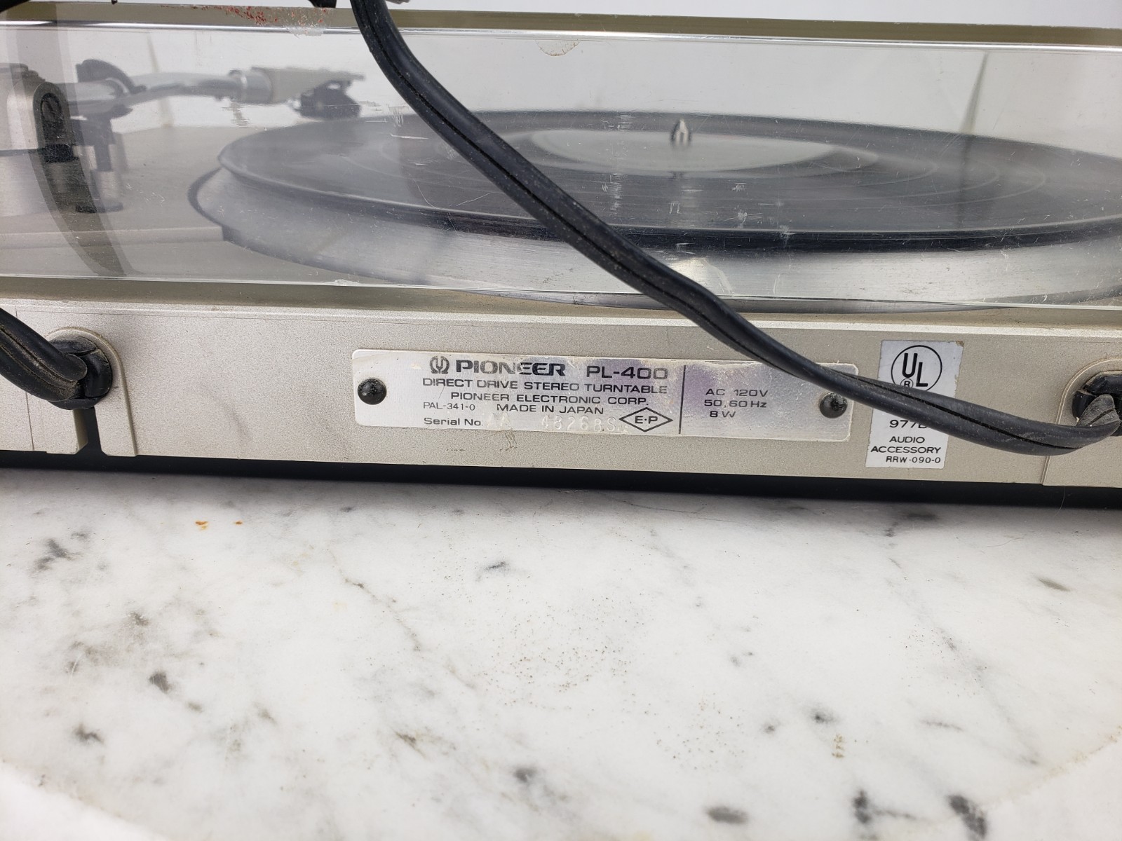 Pioneer PL-400 Quartz-PLL Full-Automatic Direct Drive Turntable Parts For Repair