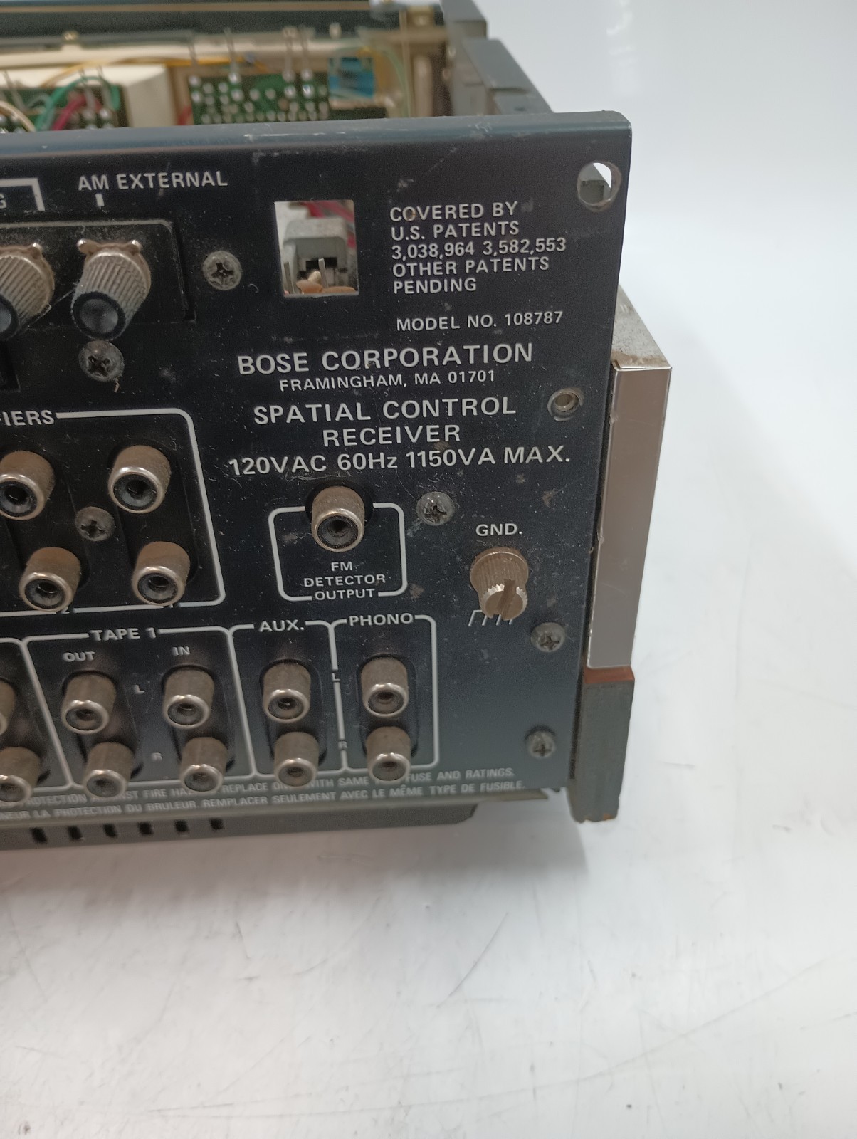 Bose Spatial Control Receiver Wood Panel Case – AS-IS – Parts/Repair EB-20384