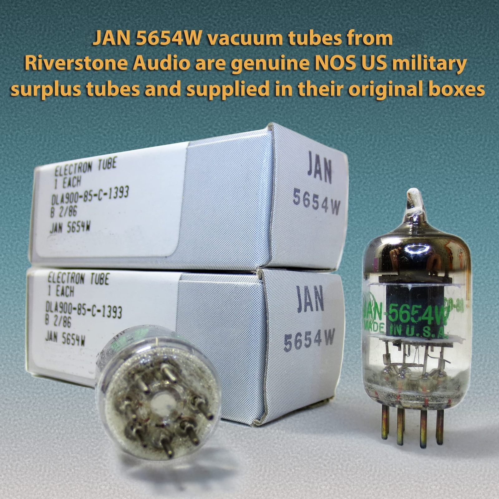 – Tested/Matched Pair 2 Tubes 7-Pin JAN 5654W Fully-Tested Vacuum Tubes – Upg…