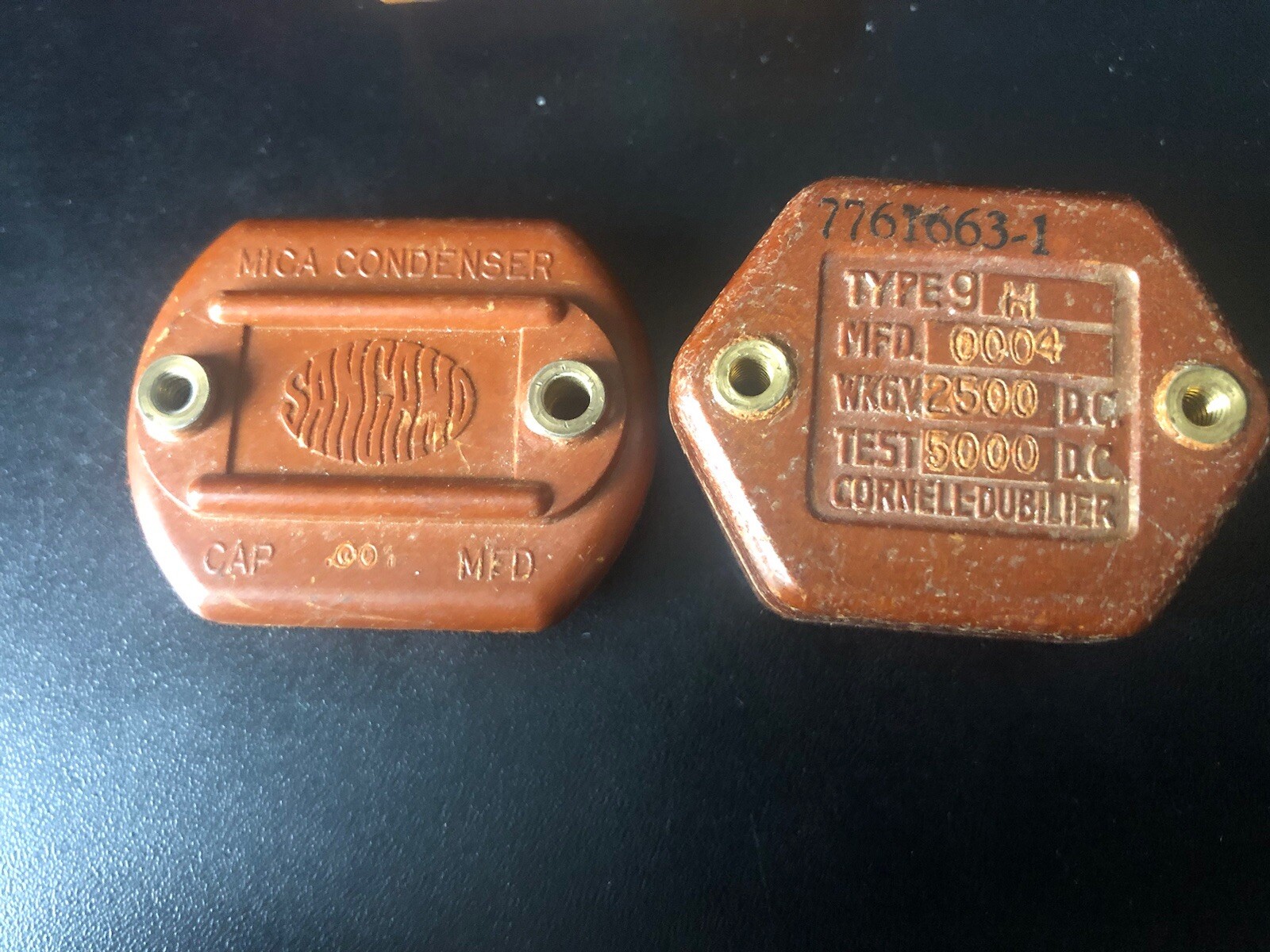 4 VINTAGE CAPACITOR NOS CORNELL DUBILIER, Motorola, Sangamo Mica, High Voltage
