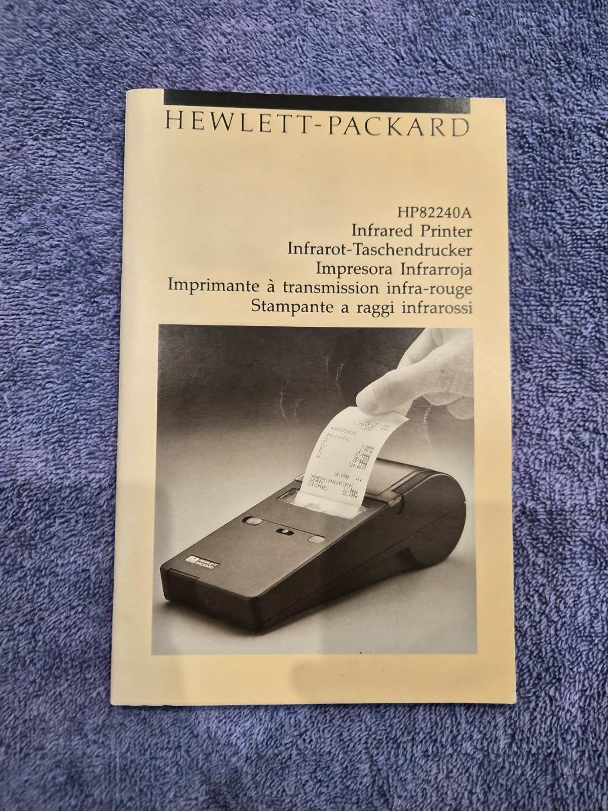 HP 82240A Printer, Black Leather Case, Thermal Paper, HP Power Adapter, Manual