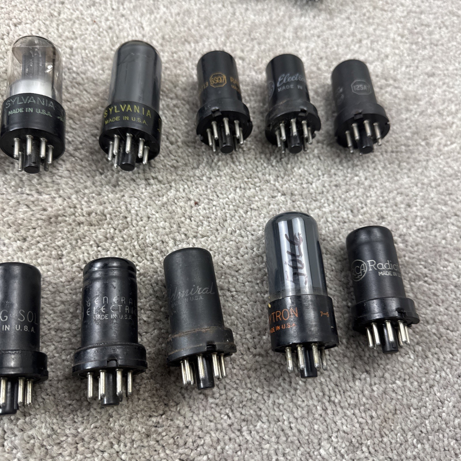 Lot Of 51 Vacuum & Electron Tubes RCA Raytheon Hytron Philco Tung Sol Sylvania