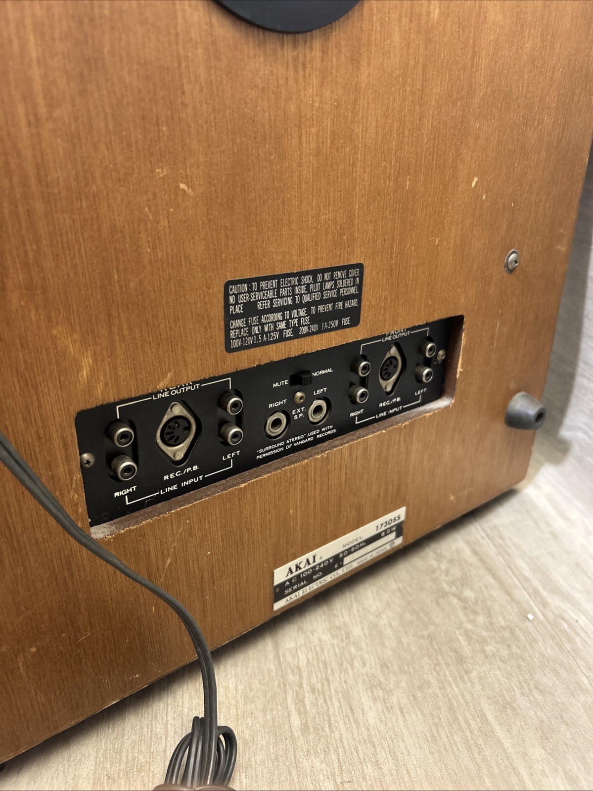 Akai 1730ss Reel To Reel Power Tested READ PLAYS NEEDS SERVICE OR FOR PARTS