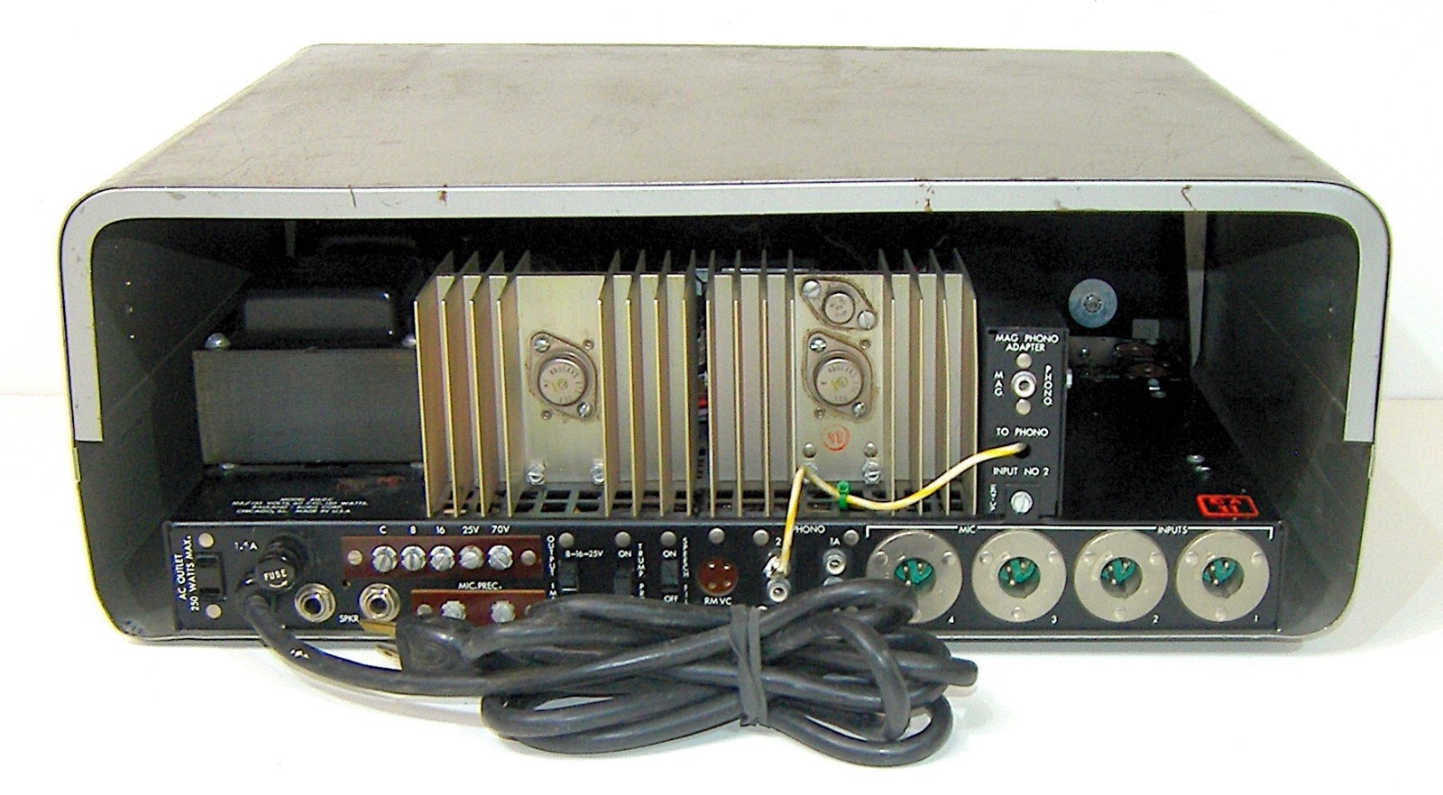 🔥【PRO SERVICE w P/S RECAP】RARE Rauland-Borg 4160C PA Amp!Phono Module💥GUARANTY
