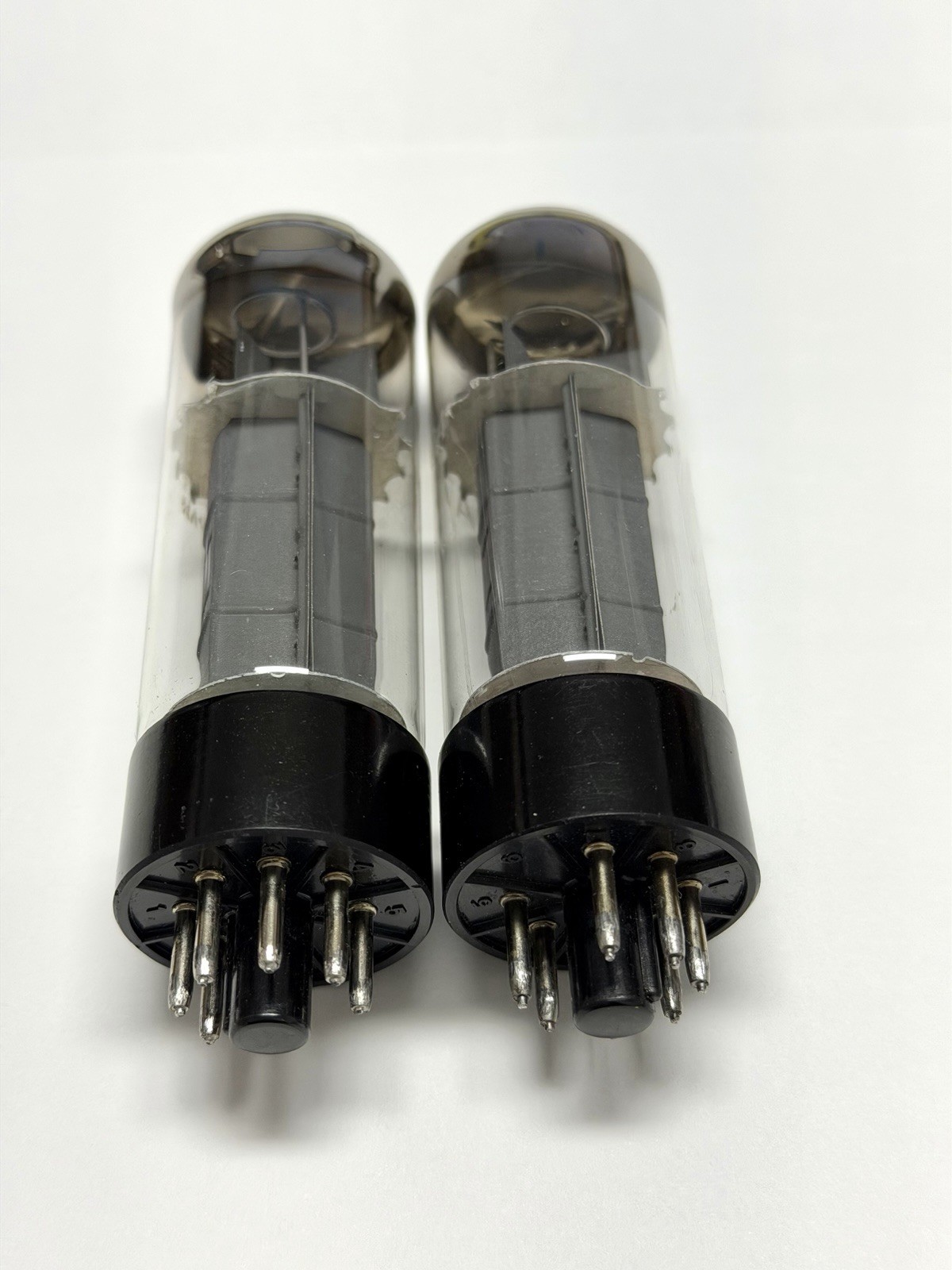 Matched Current Pair Matsushita EL34/6CA7 Tubes One Labeled Sylvania Test Strong