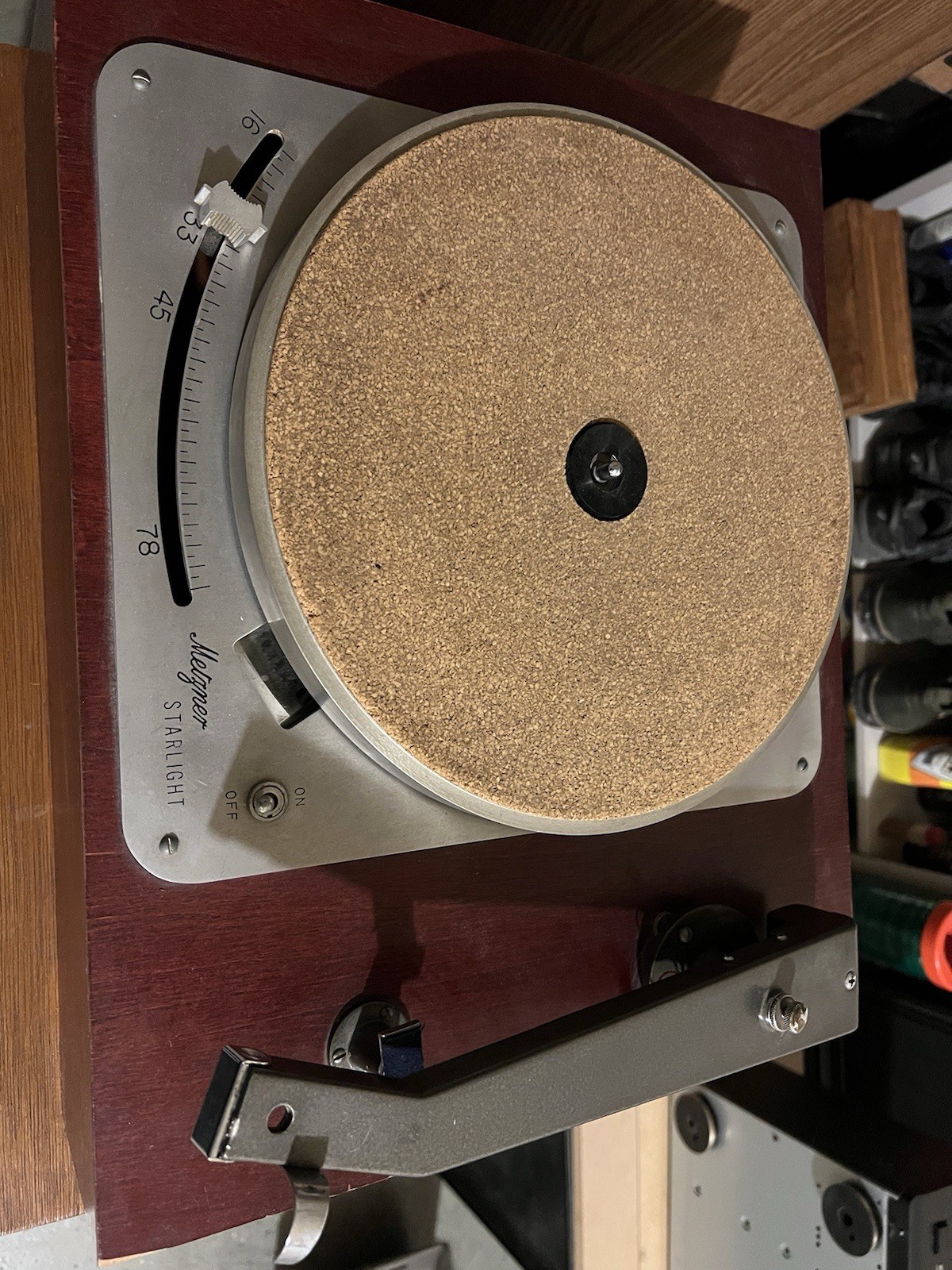 Metzner Starlight C-5B Turntable Record Player w/ Gray-Neat-velvet touch tonearm