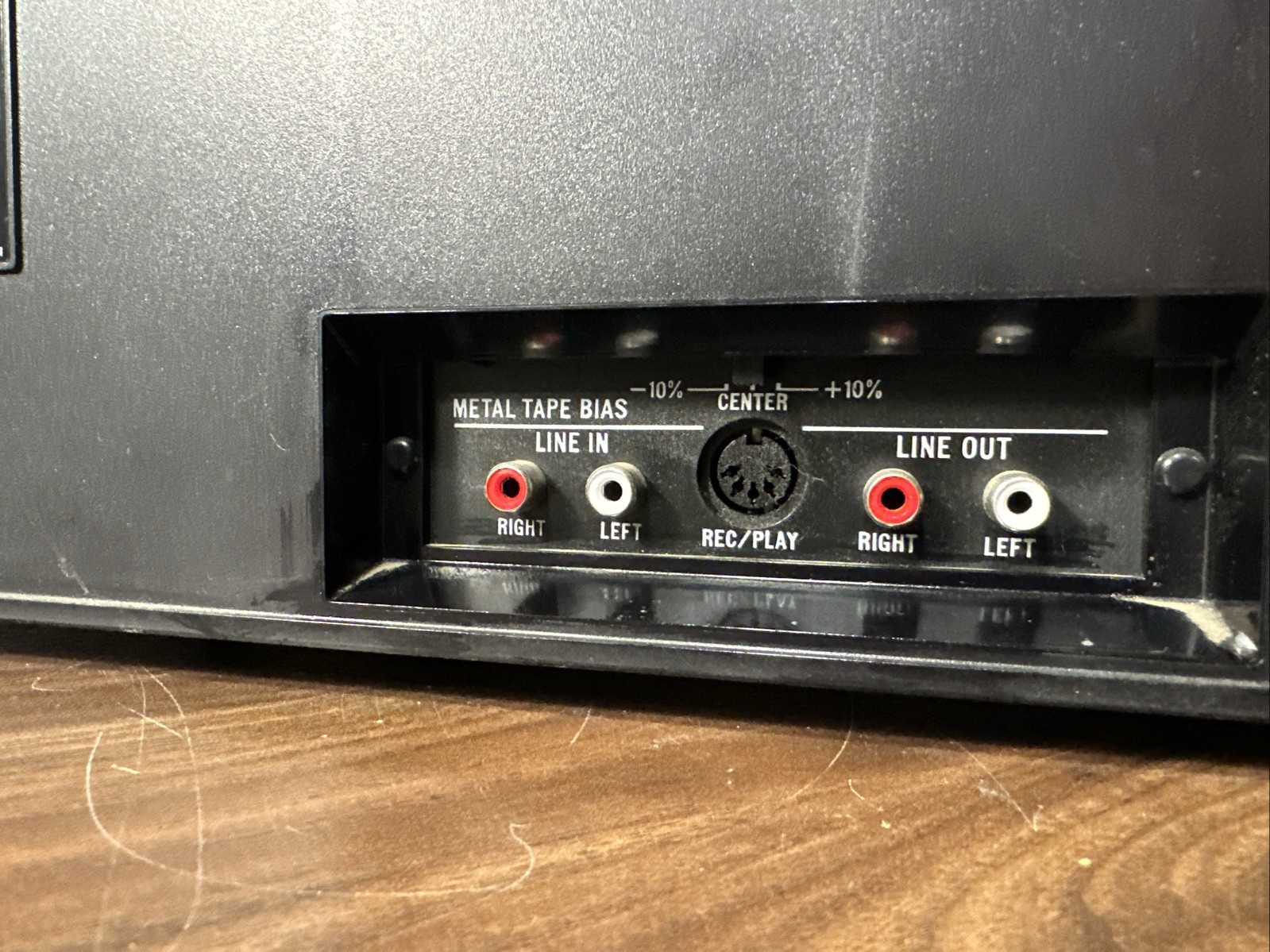JVC KD-A33 Vintage Stereo Cassette Deck Silver Face VU Meters Powers On