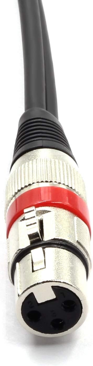 2X XLR Female 3 Pin to Dual RCA Male Plug Stereo Audio Oxygen-Free Cable 10FT