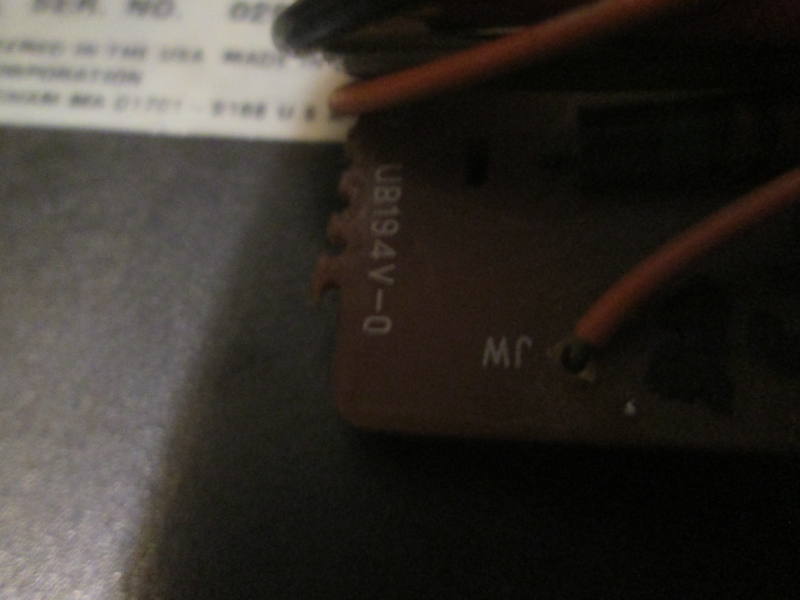 Sanyo on off power switch button