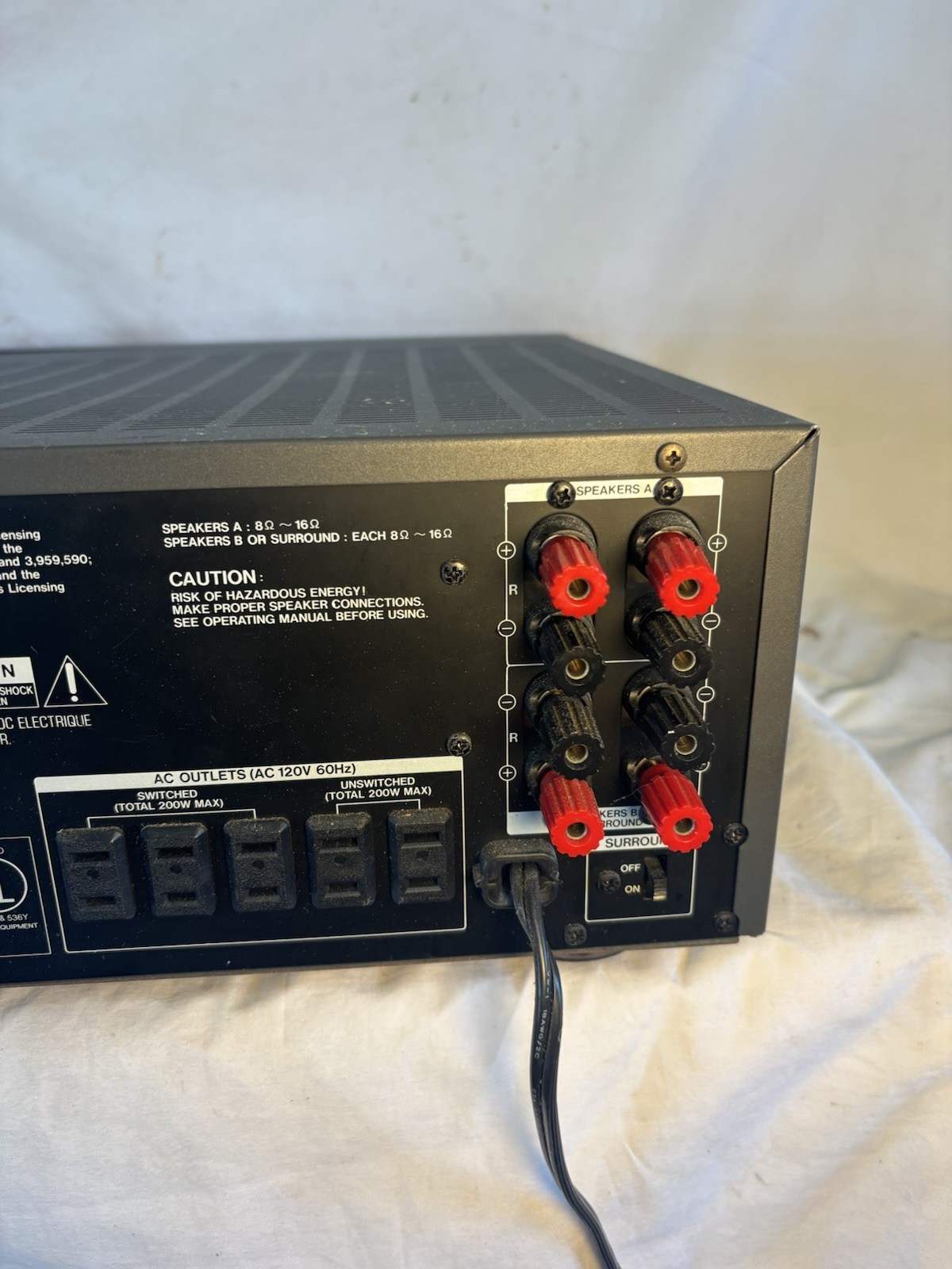 Mitsubishi M-AV1 Audio Video Stereo Receiver